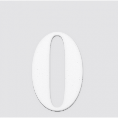 Kapı Numarası Beyaz 0